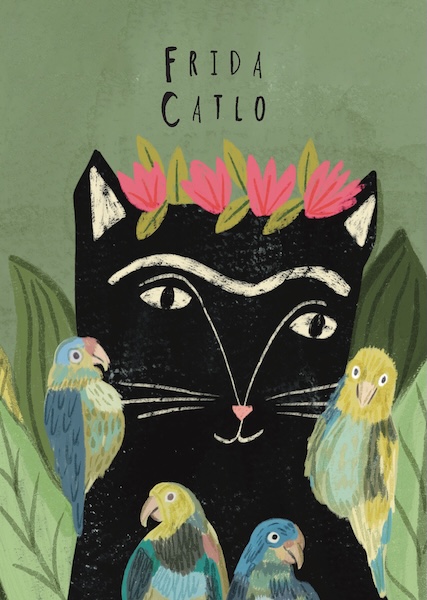 Card-Furida And Her Parrots