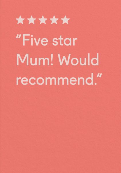 Card-Five Star Mum