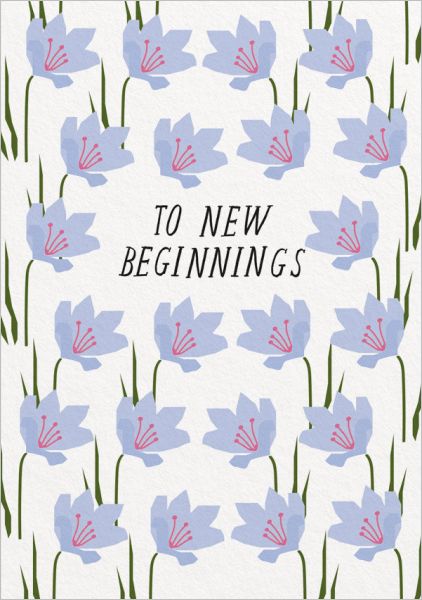 Card-To New Beginnings
