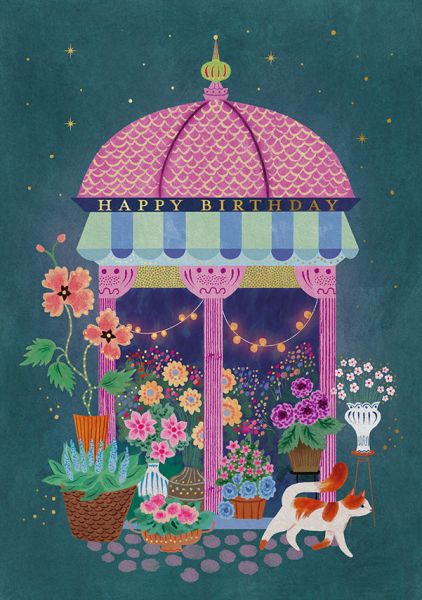 Foil Card-Flower Market