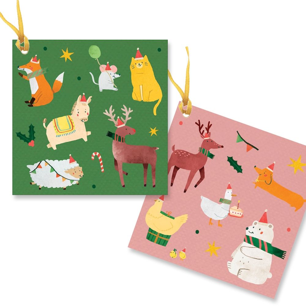 Christmas Gift Tags-Animals