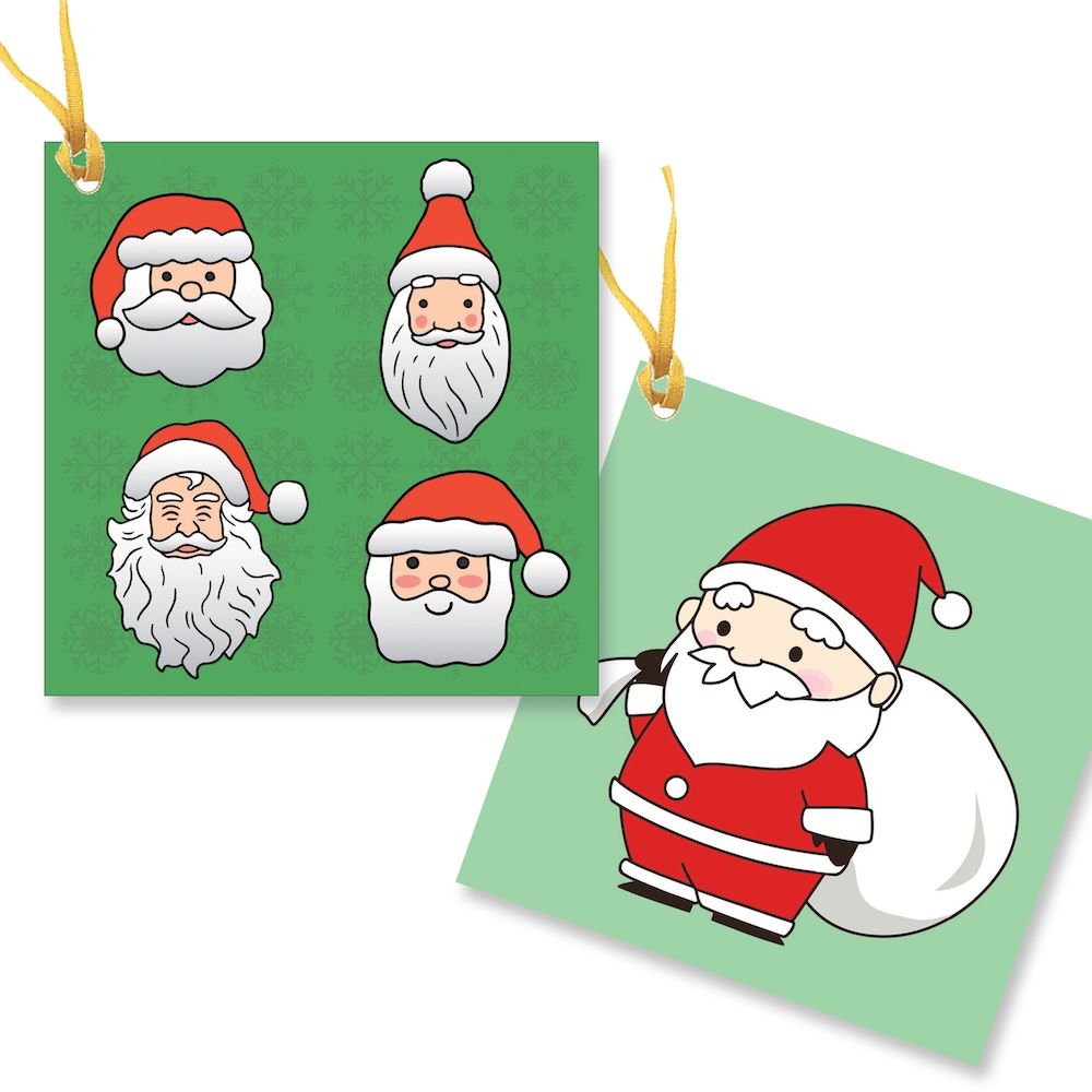 Christmas Gift Tags-Santa