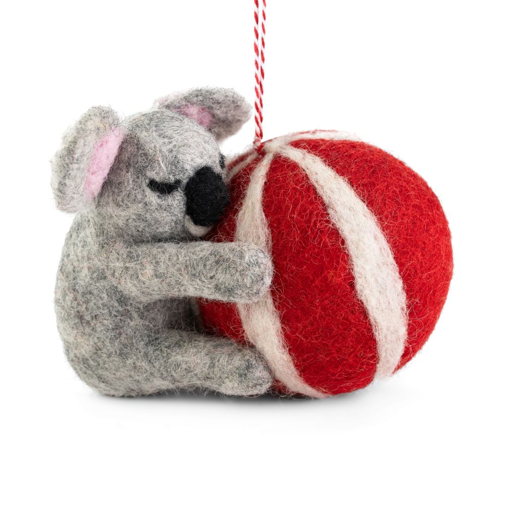 Charity Decoration-Felt-Koala With Beach Ball