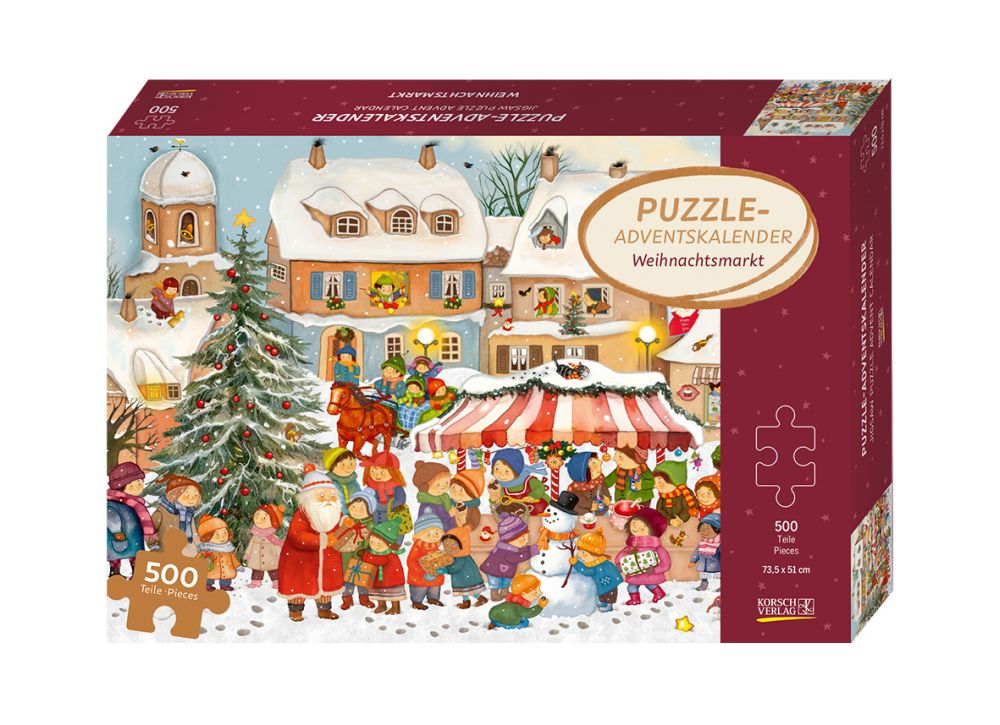 Advent Cal-Jigsaw Puzzle-Chrismas Market