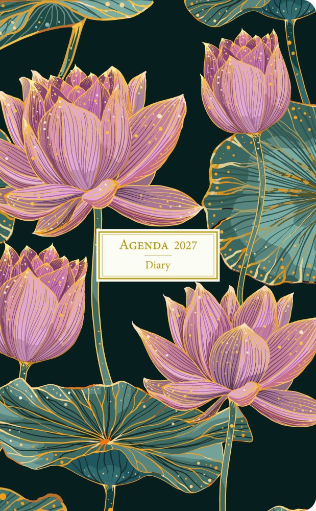 Aquarupella 13x21 Weekly Diary-Lotus