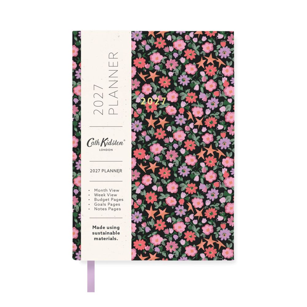 Cath Kidston A6 Soft Cover Diary-Stars and Flowers
