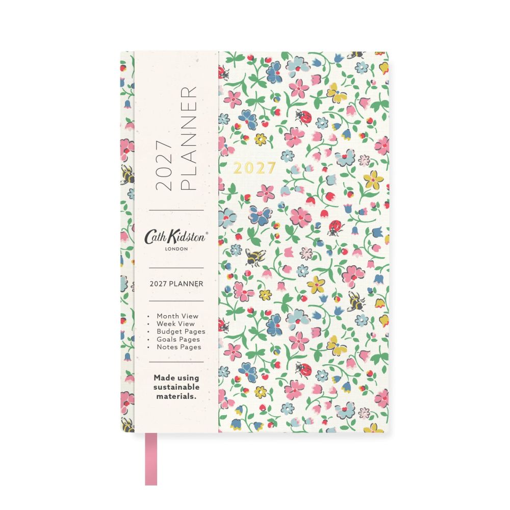 Cath Kidston A6 Soft Cover Diary-Bee and Flowers