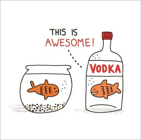 Card-Vodka Goldfish