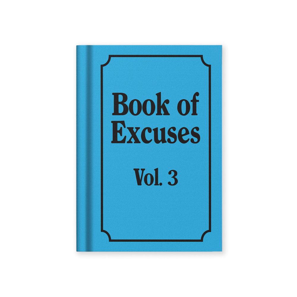 Hard Cover Tiny Notebook-Book Of Excuses