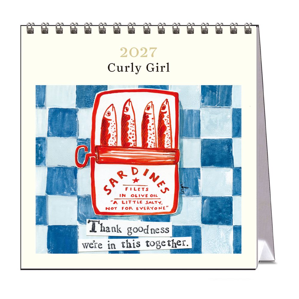 Vevoke Desk Calendar-Curly Girl