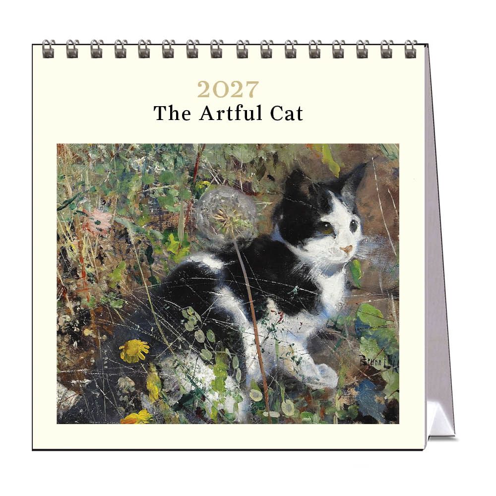 Vevoke Desk Calendar-Artful Cat