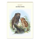 Vevoke Medium Calendar-Artful Owls