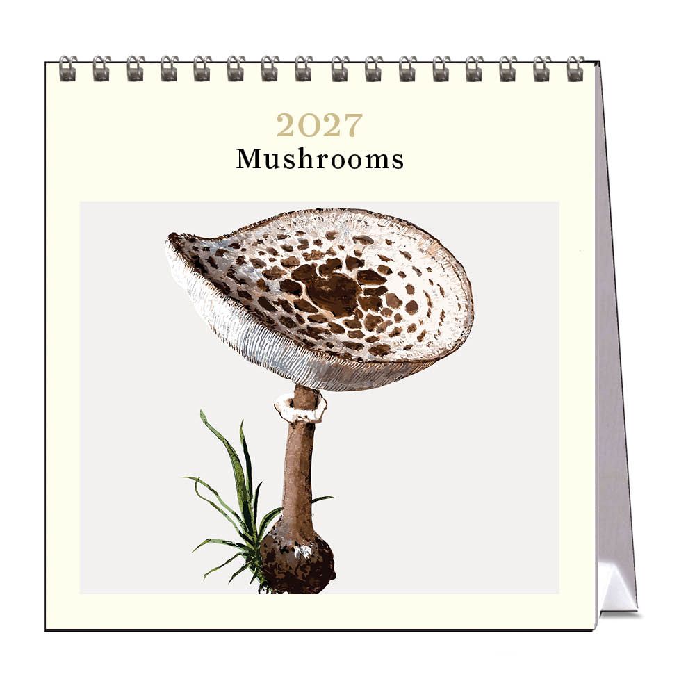 Vevoke Desk Calendar-Mushrooms