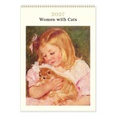 Vevoke Medium Calendar-Women with Cats