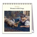 Vevoke Desk Calendar-Women with Dogs