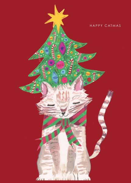 Card-Xmas Cat Tree