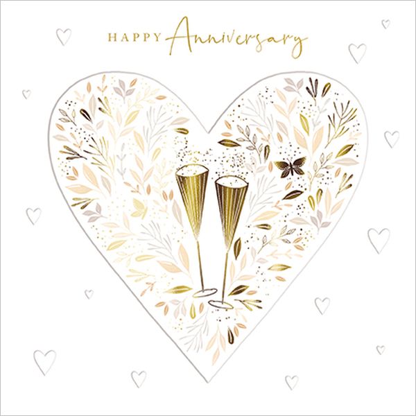 Foil Card-Anniversary Heart