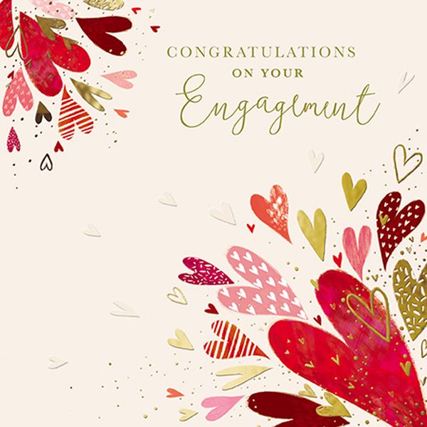 Foil Card-Congratulations Engagement