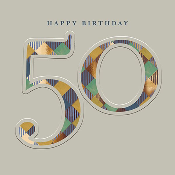 Foil Card-Happy 50th