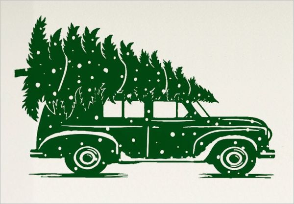 Mini Card-Driving Home for Christmas