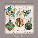 Boxed Card Park of 10-Christmas Bells