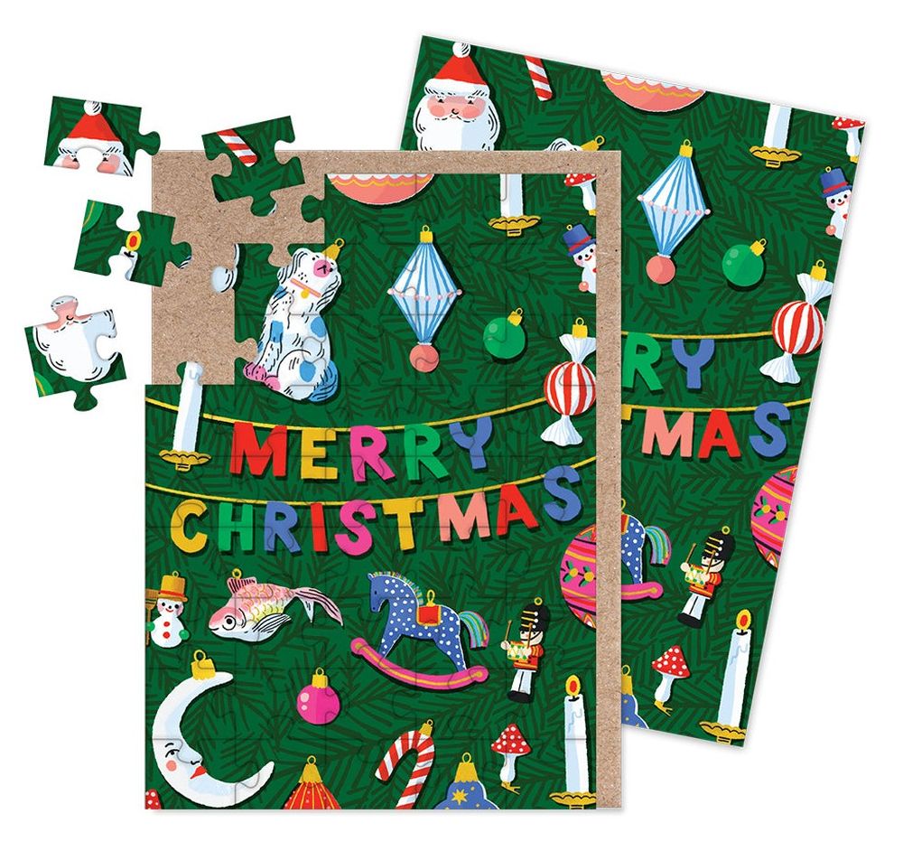 Jigsaw Card-45pc-Christmas Decorations