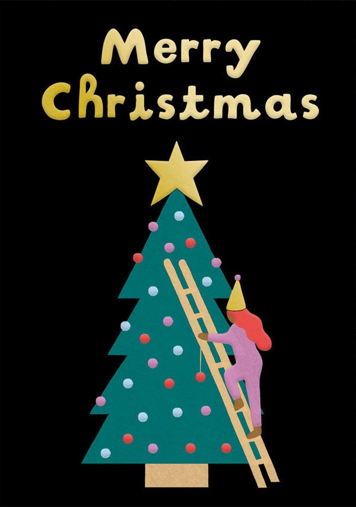 Foil Card-Merry Christmas Tree