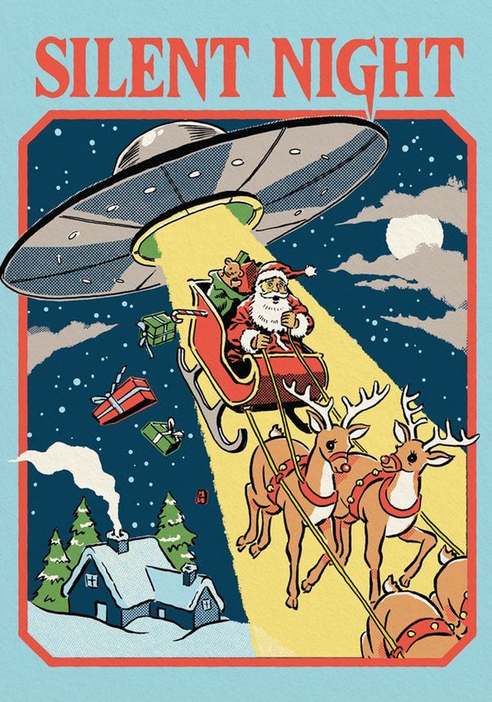 Card-Silent Night UFO