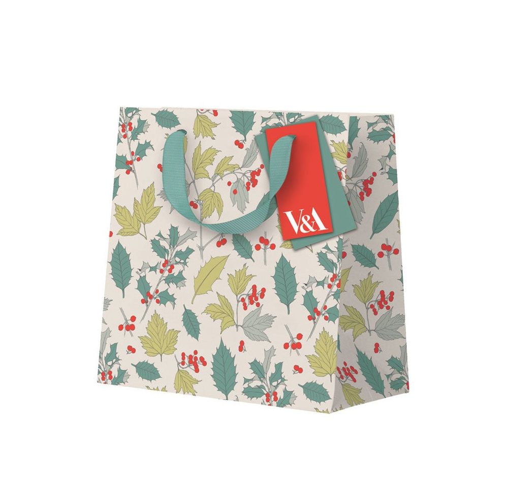 Gift Bag Small-Holly & Berries