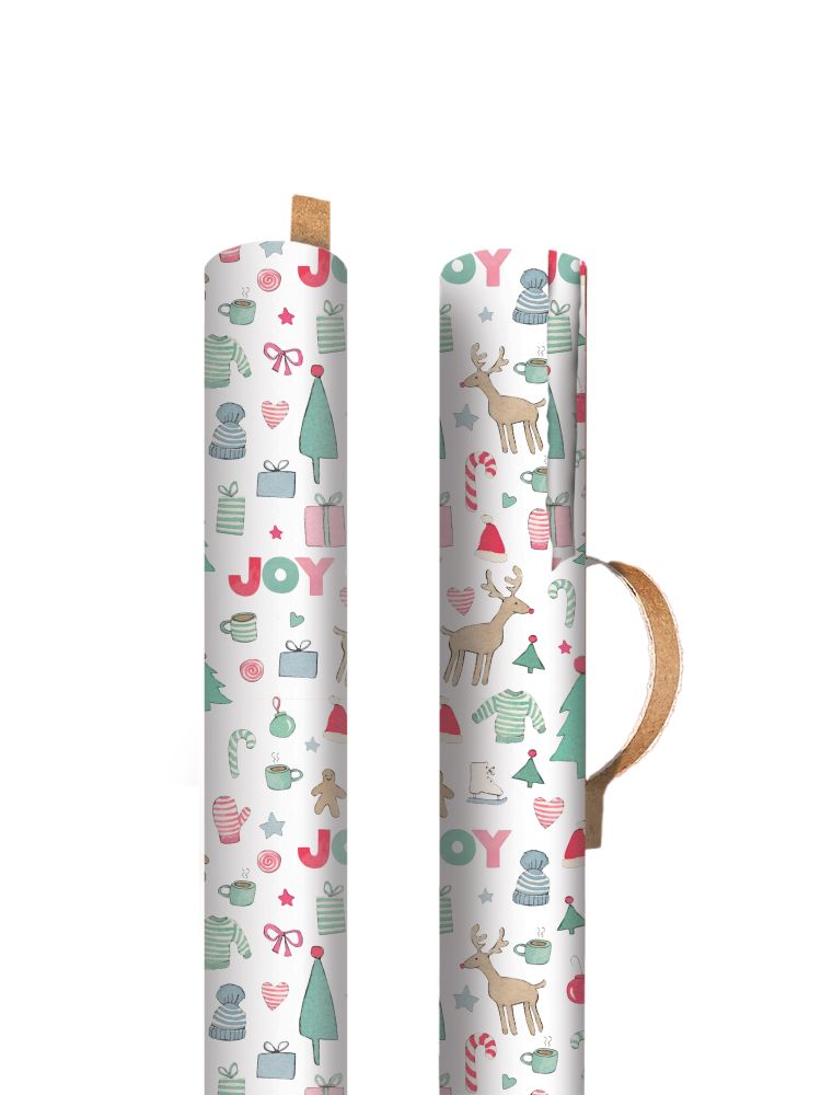 Roll Wrap-Merry Motif