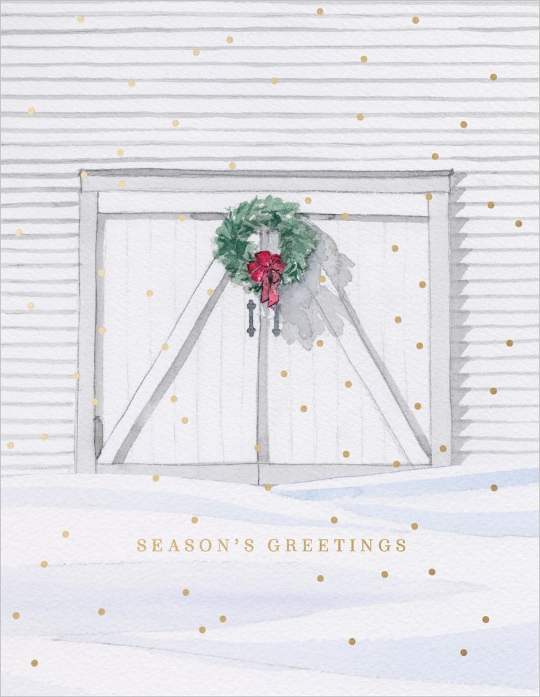 Foil Card-Holiday Barn 