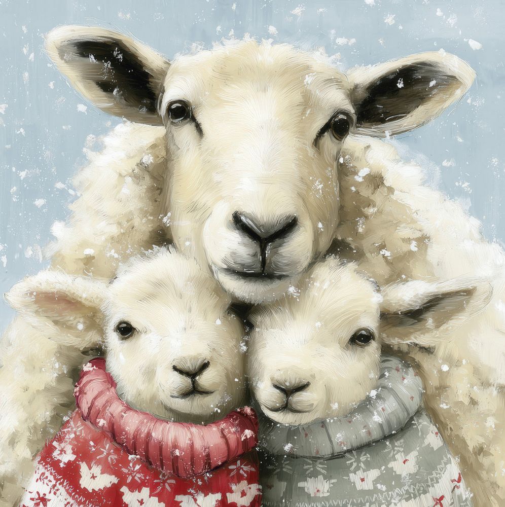 Card Pack of 6-Christmas Cuddles