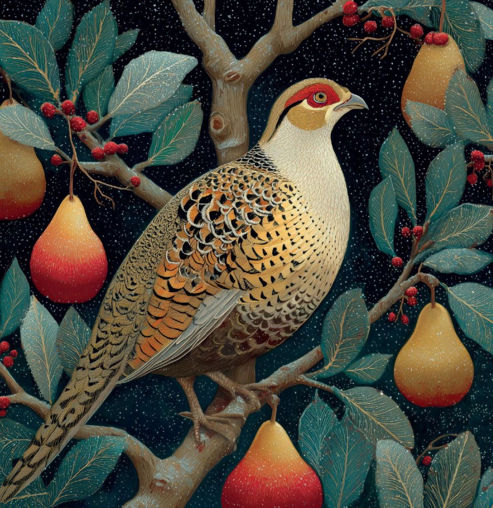 Card Pack of 6-Pear Tree