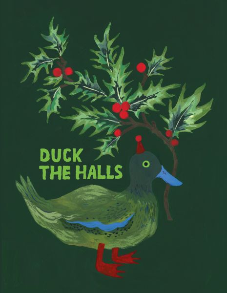 Card-Duck The Halls