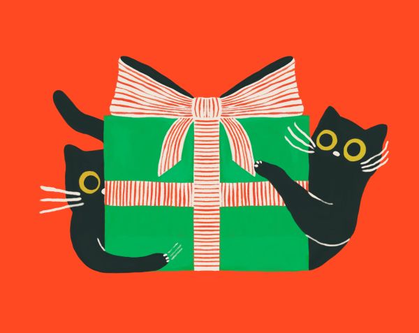 Card-Black Cat