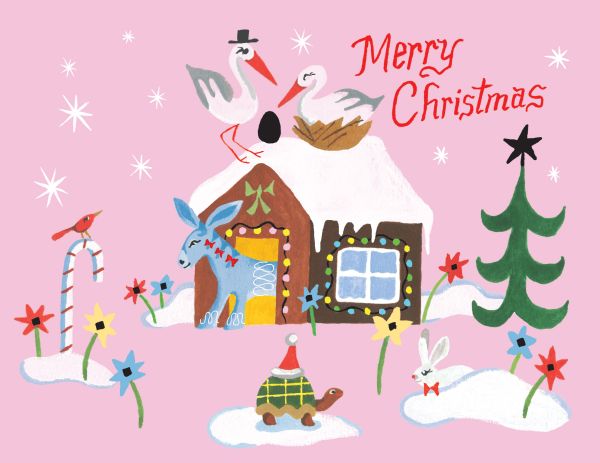 Foil Card-Away in a Manger