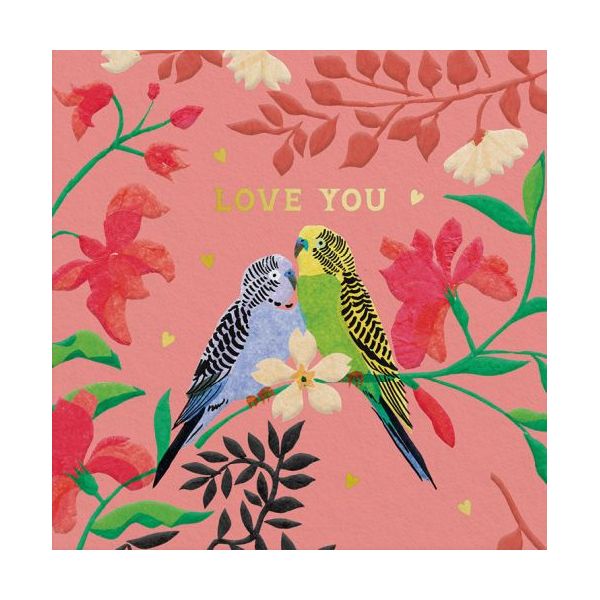Cath Kidston Mini Card-Love Parrots