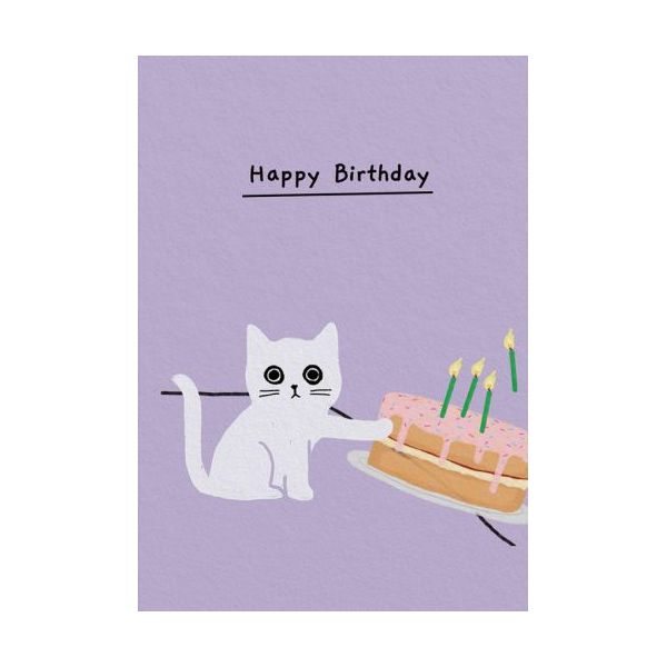 Mini Card-Pushing Cake Kitten