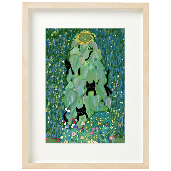 Art Print-Klimt Sunflower