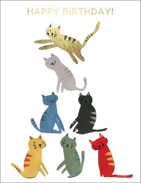 Foil Card-Gold Kitty
