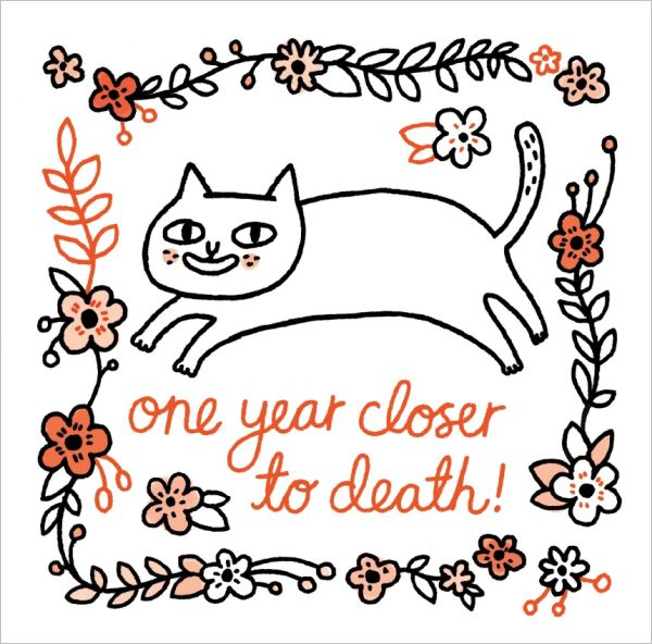 Card-One Year Closer To Death