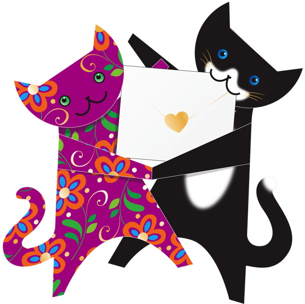 3D Card-Dancing Cats