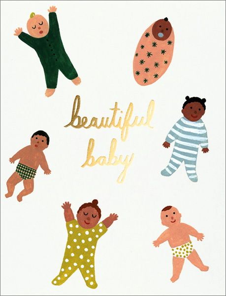Foil Card-Beautiful Baby