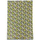 Wrap-Leaves & Berries White Yellow Red On Grey