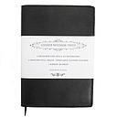 A5 Notebook with Leather Jacket-Black
