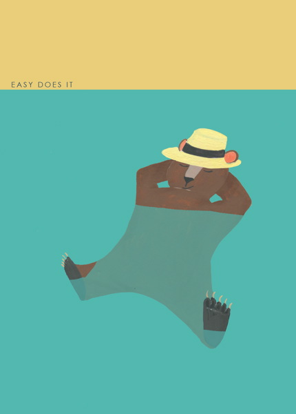 Card-Bear In Water