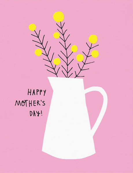 Mother's Day Card-Flower Jug