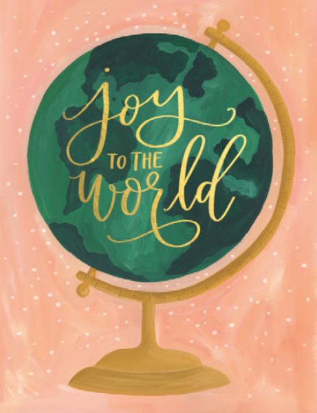 Foil Card-Joy Globe
