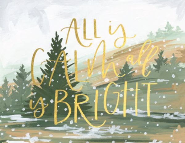 Foil Card-Calm & Bright Landscape