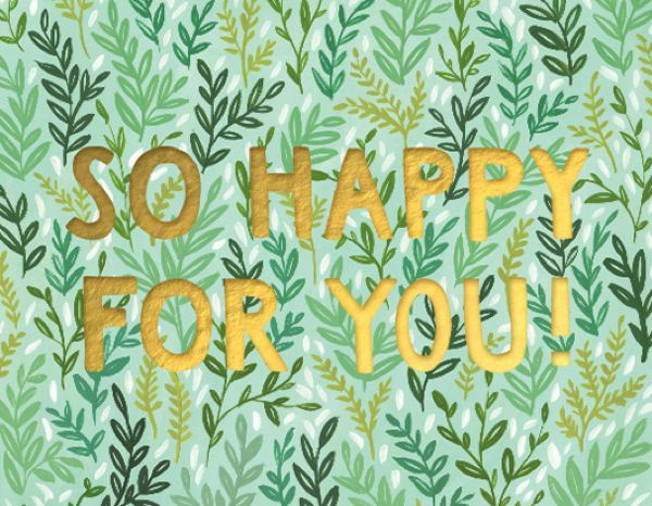 Foil Card-Mint Meadow Friendship